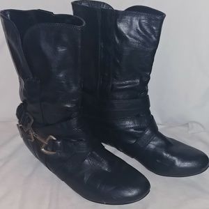 Women's Short Black Boots
